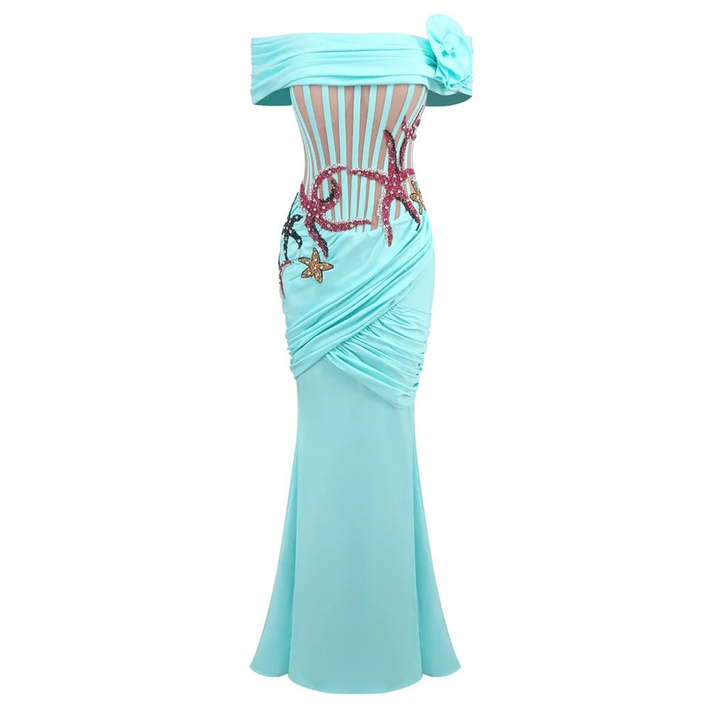 Stella Maris - A Luxurious off - Shoulder, Inspired by the elegance of the Sea - Lu Di Lusso