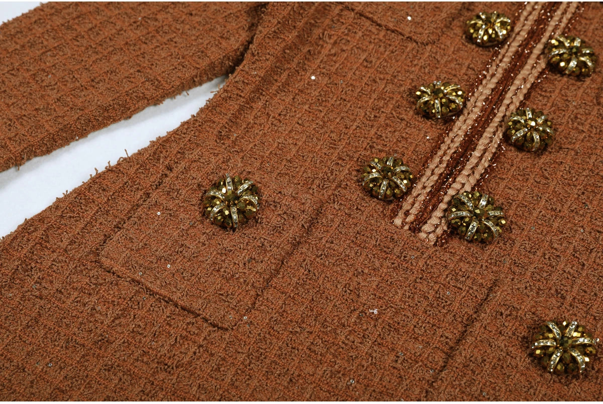 Novaré   High-Street Knit Button Ankle Dress