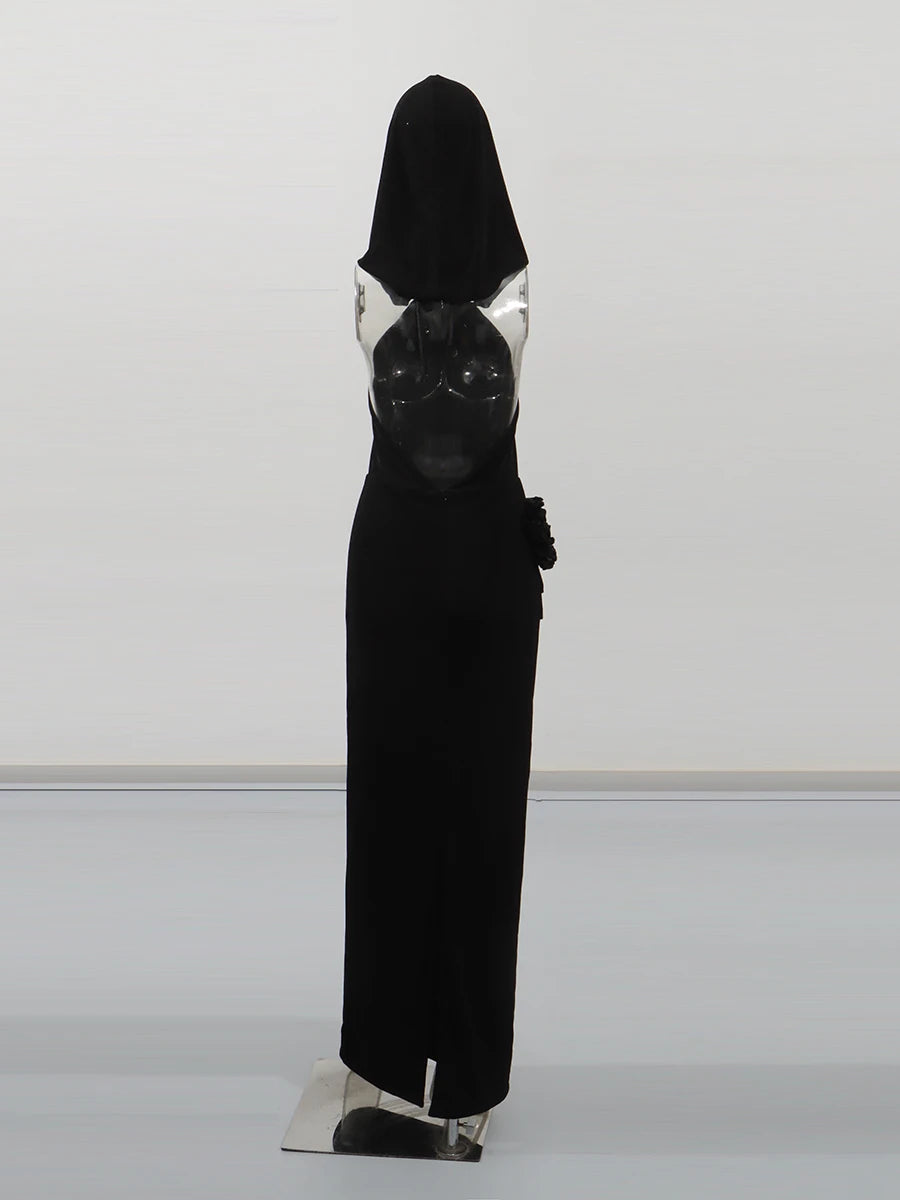 KAELIA Hooded Dress 🖤