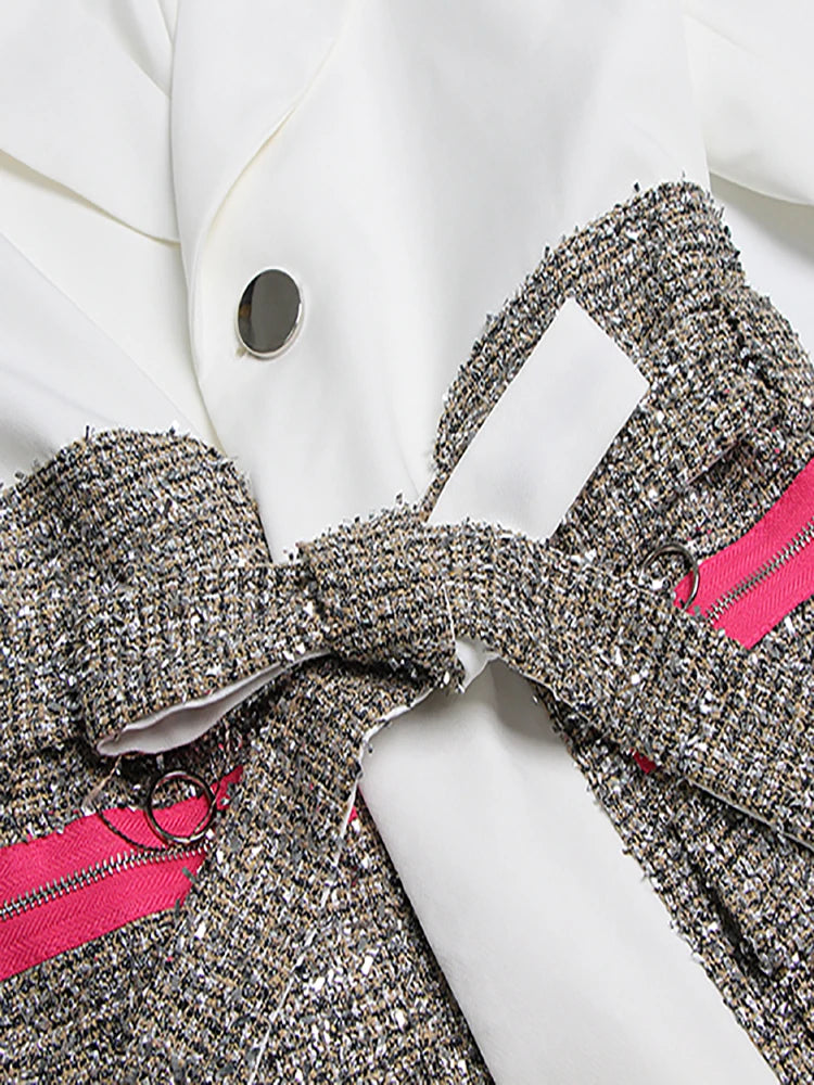 Evéra  Splice Woolen Lapel jacket