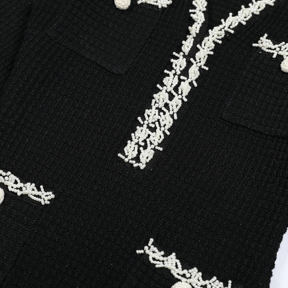 Riwaa  Elegant V-Neck Slim Fit Beaded Mini Dress