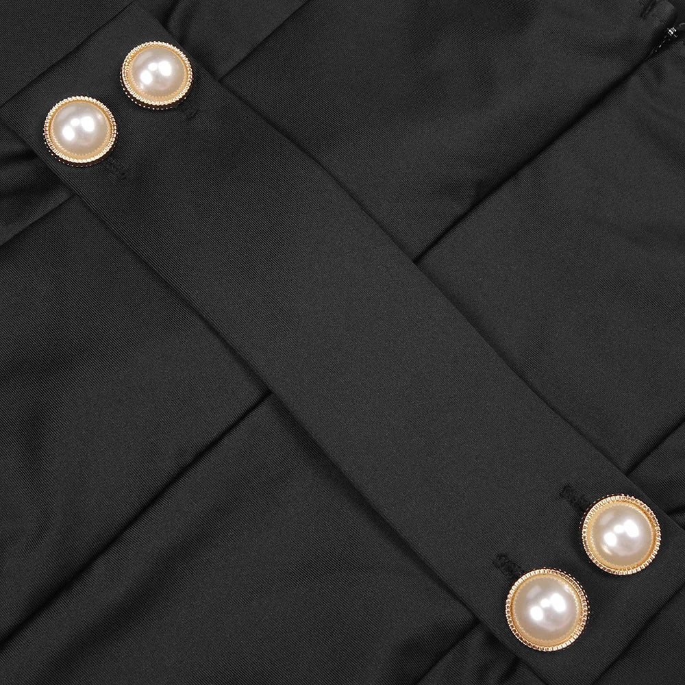 Centia  Sexy Sleeveless Button Slim Club maxi Dress