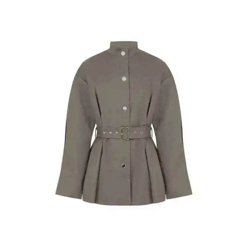 VALENCIA Set — Vintage Lace-Up Trench Ensemble