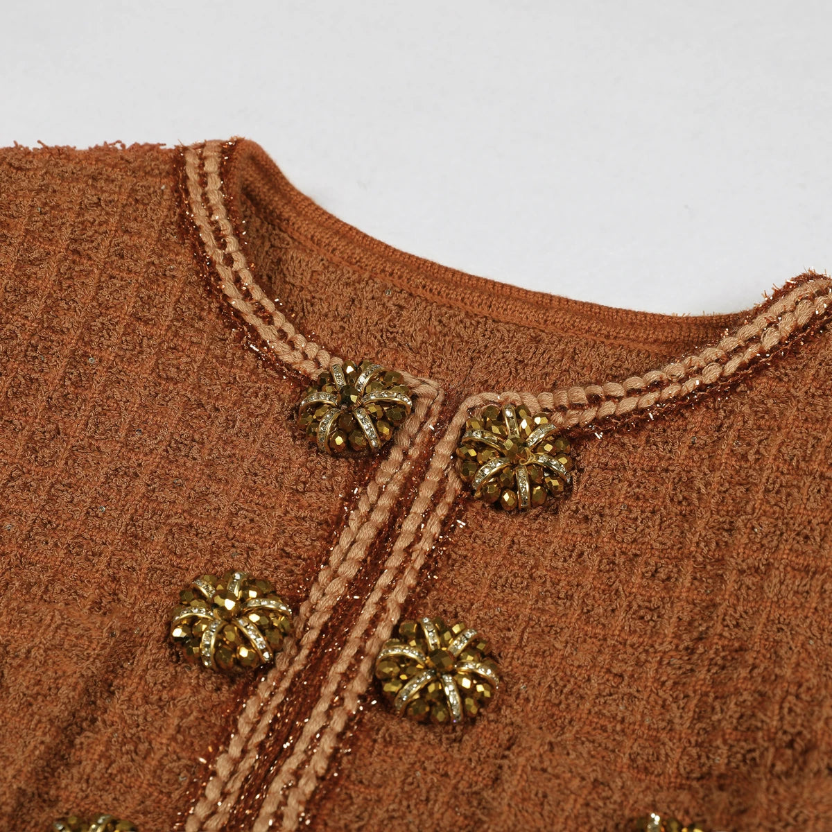 Novaré   High-Street Knit Button Ankle Dress