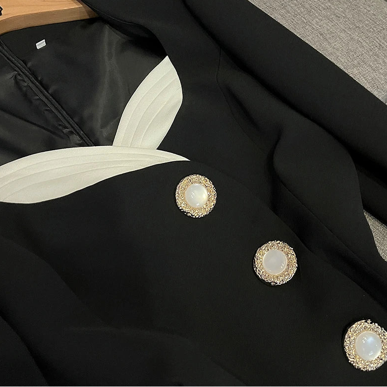 Haifaa Hit-Color Mini Dress for Women