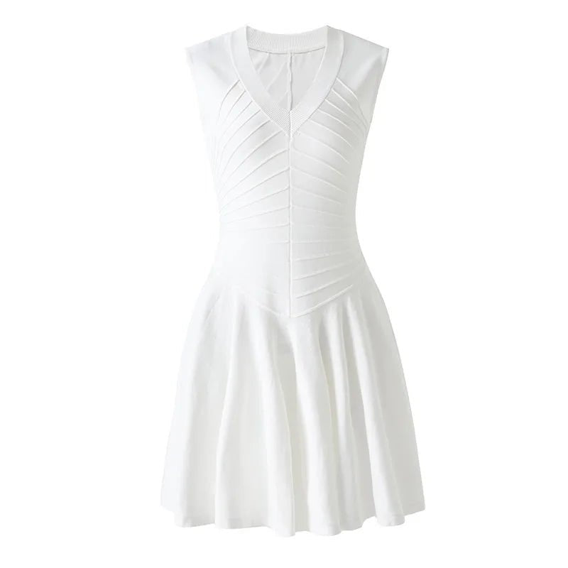 ALVÉRA Knitted Mini Dress - Lu Di Lusso
