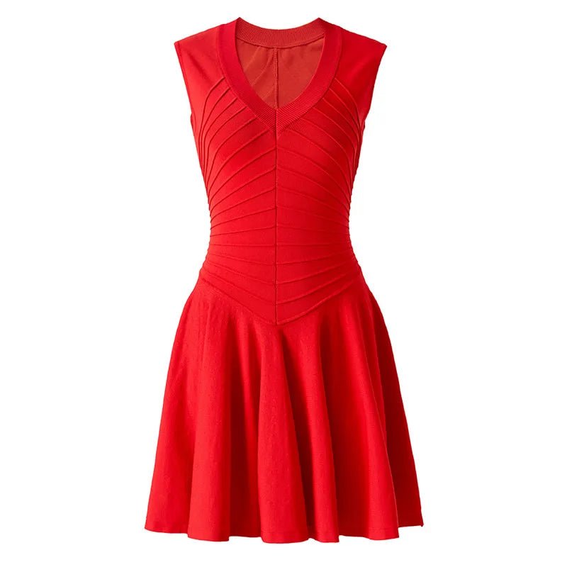ALVÉRA Knitted Mini Dress - Lu Di Lusso