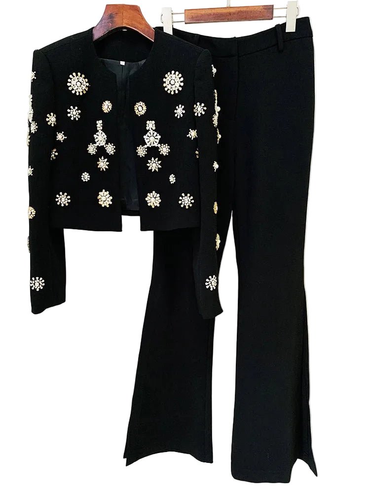 AURELIX Rhinestone Suit Set - Lu Di Lusso