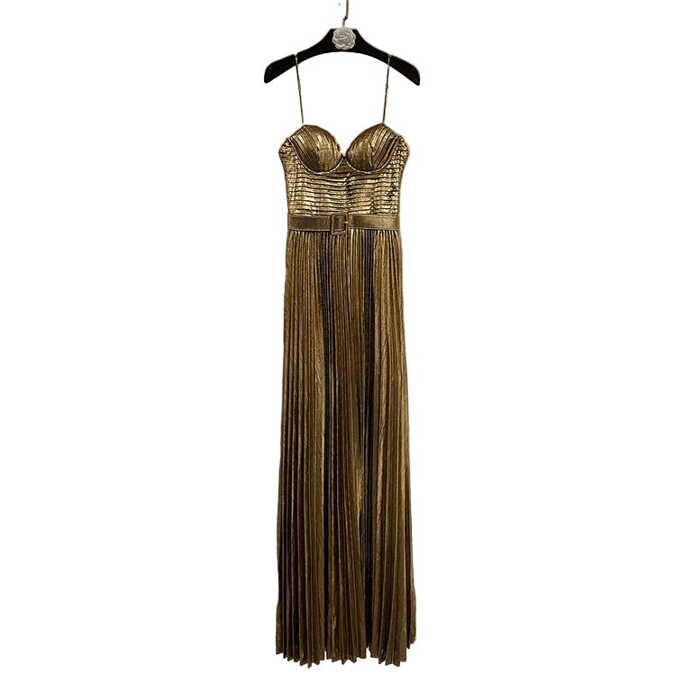 AURESSA Gold Vacation Dress - Lu Di Lusso