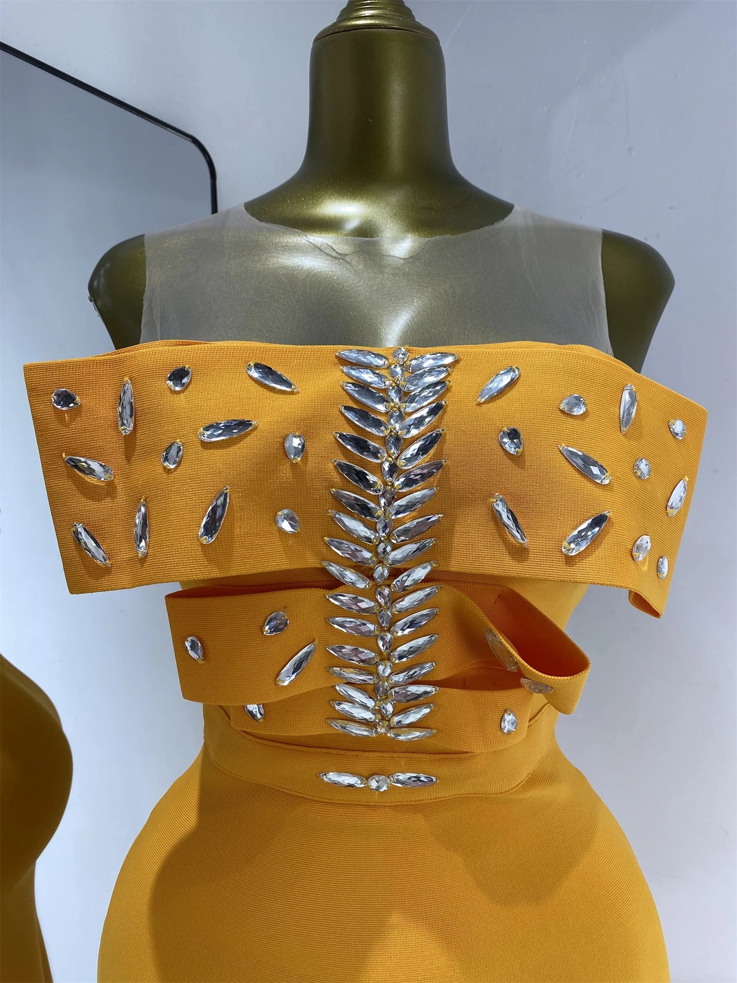 AURESSAN Orange Dress 🧡 - Lu Di Lusso
