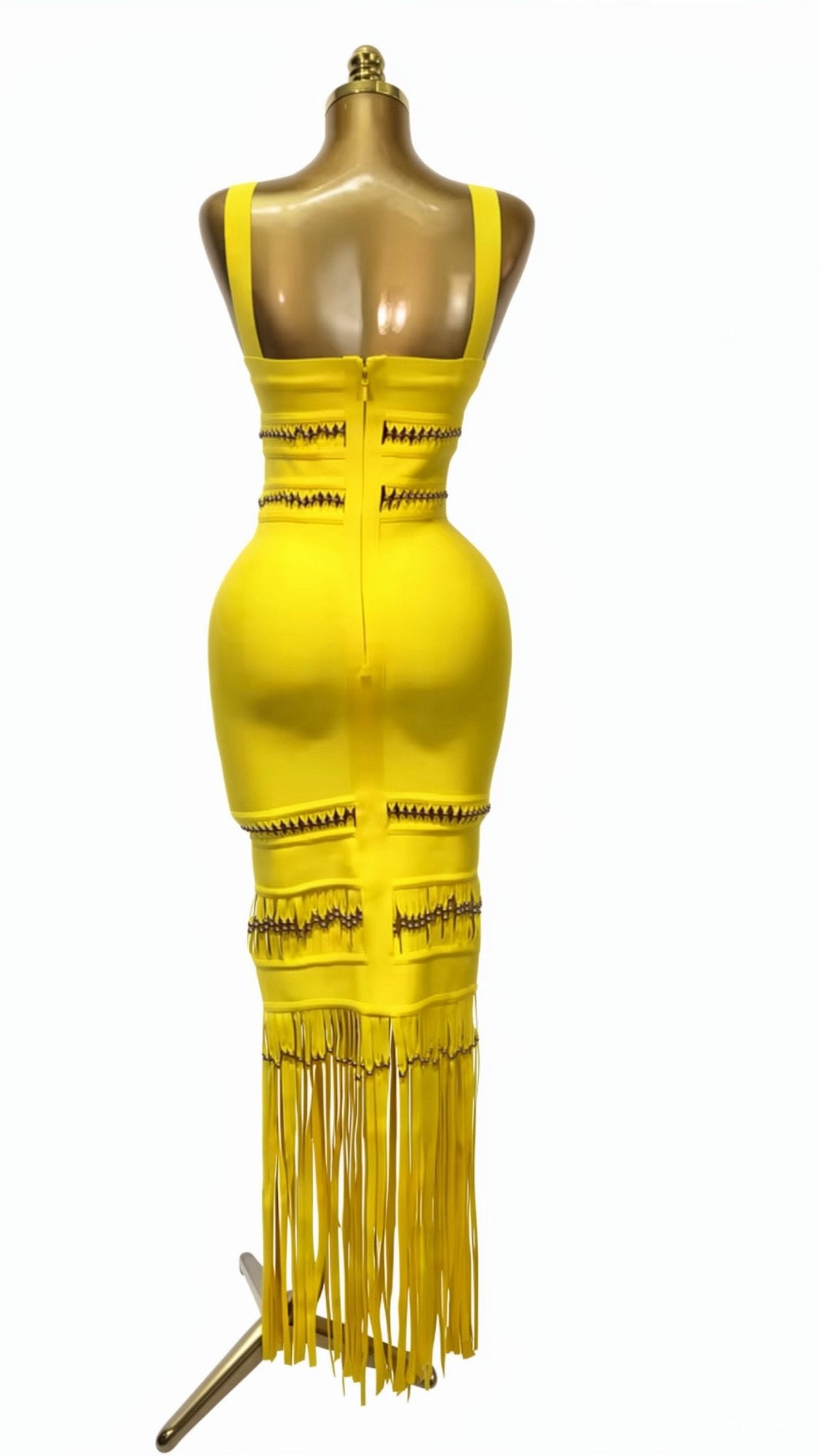 AYLA Tassel Evening Dress - Lu Di Lusso