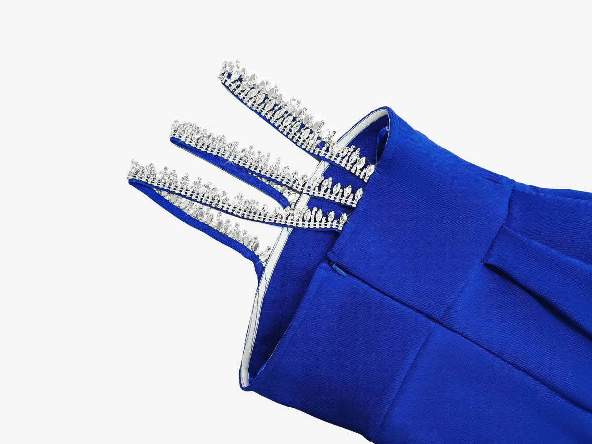 AZELLE Blue Diamond Dress - Lu Di Lusso