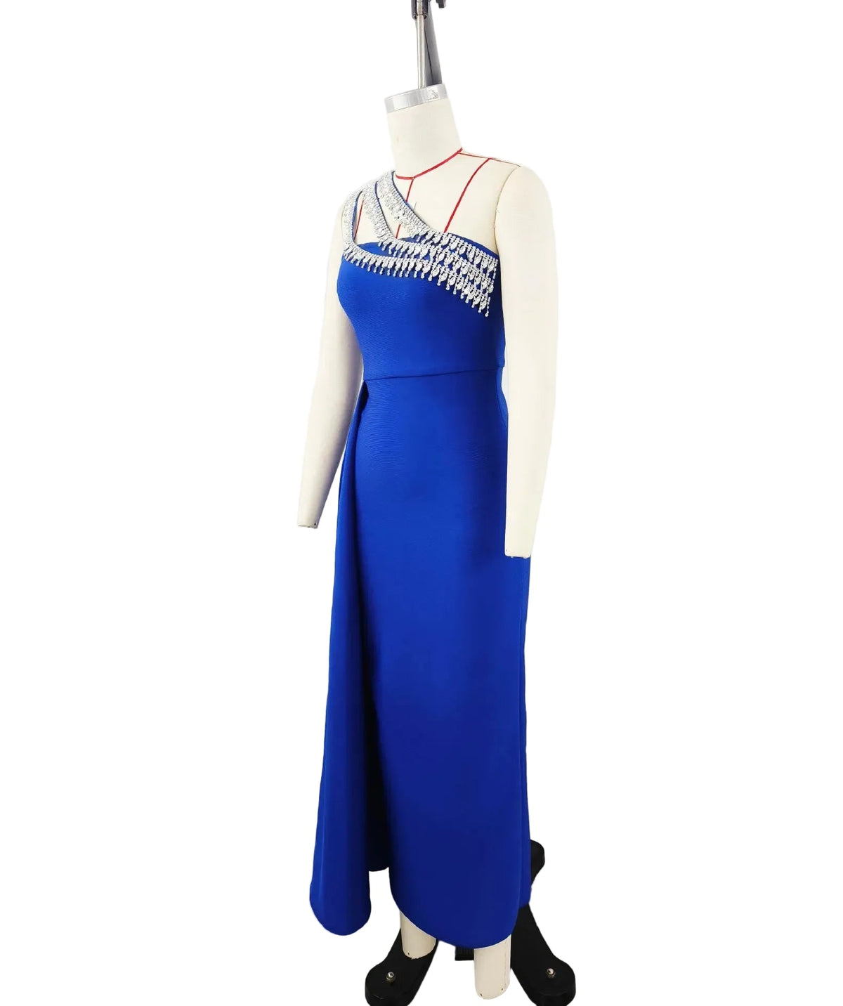 AZELLE Blue Diamond Dress - Lu Di Lusso