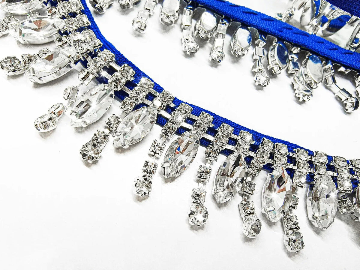 AZELLE Blue Diamond Dress - Lu Di Lusso