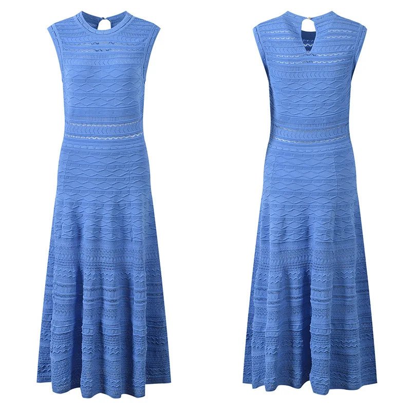 AZURIELLE Blue Midi Dress 💙 - Lu Di Lusso