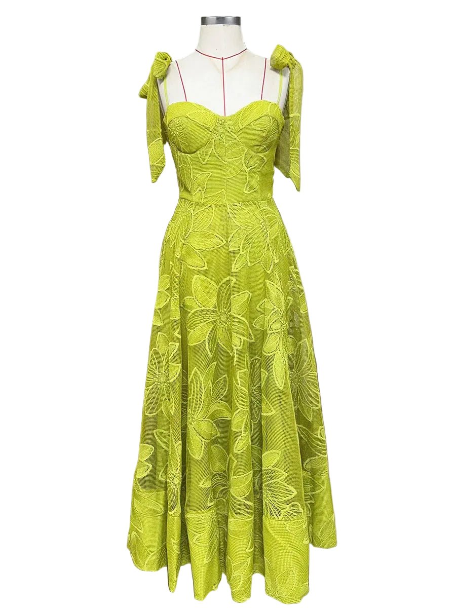 BELLORA Elegant Bow Dress - Lu Di Lusso