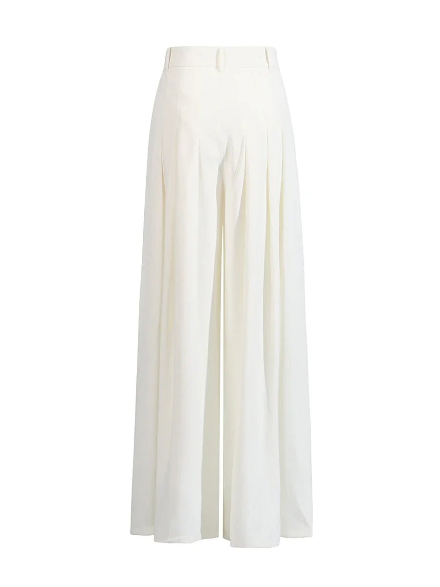 Cindebelle beaded Top & Wide - Leg pants set - Lu Di Lusso