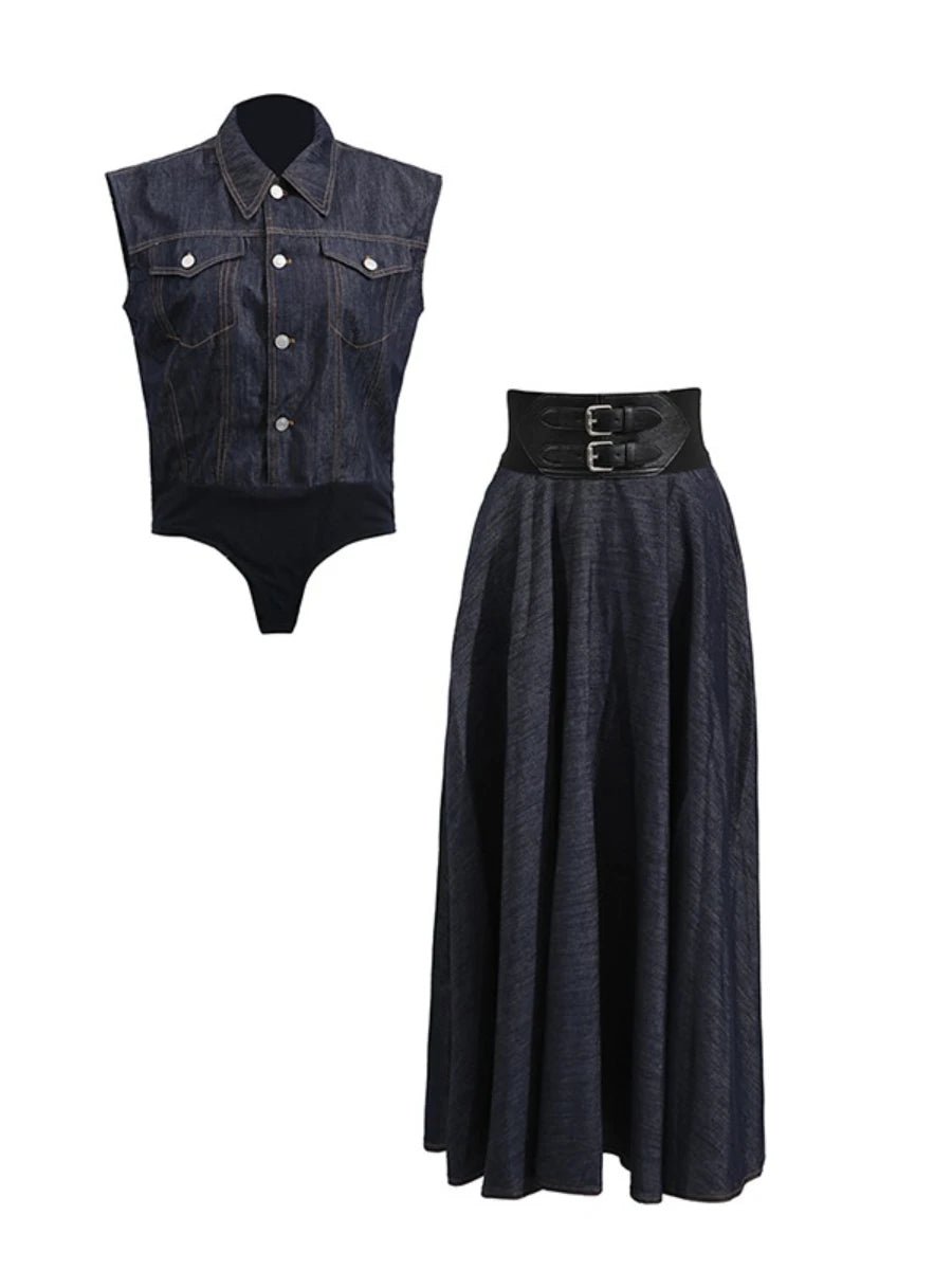 DENELLE Denim Set 💙 - Lu Di Lusso
