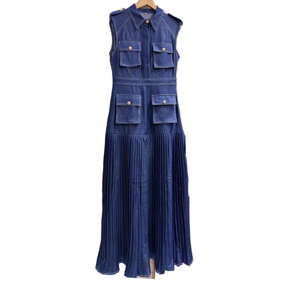 DENEMIA Denim Dress 💙 - Lu Di Lusso