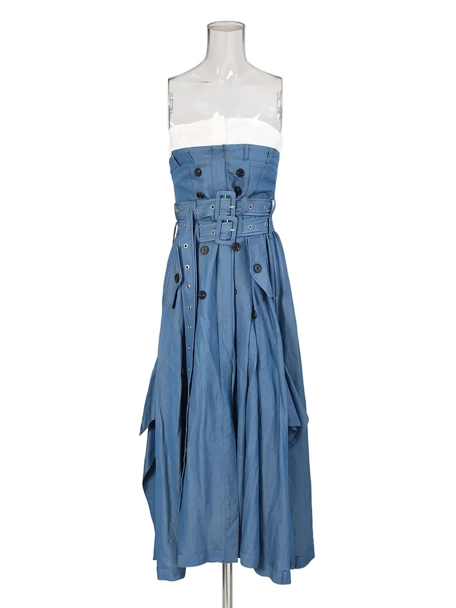 DENIMA Blue Maxi Dress 💙 - Lu Di Lusso