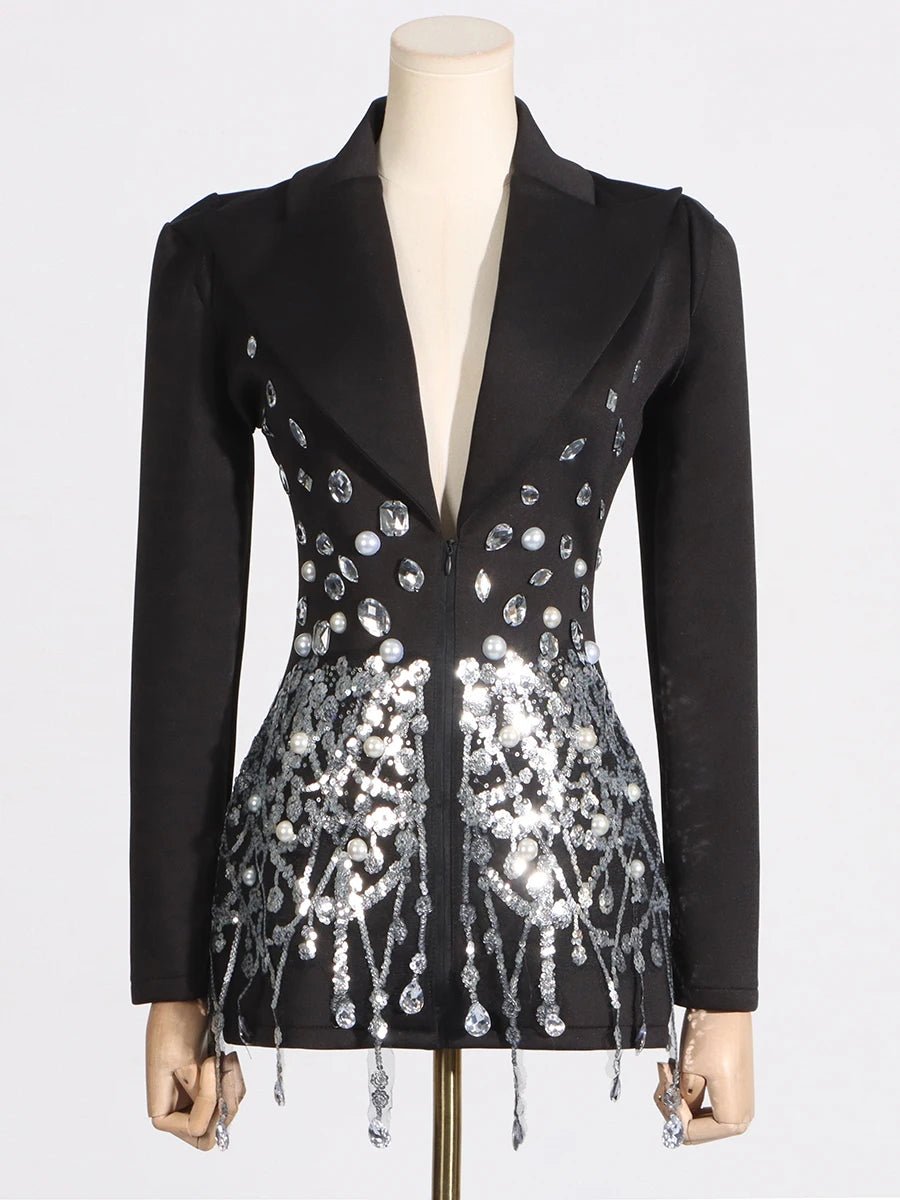 Diamora A blazer that shines like a crystal. - Lu Di Lusso