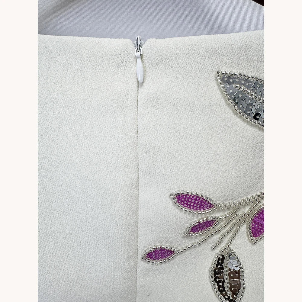 ÉLISENNE Elegant Midi Dress - Lu Di Lusso