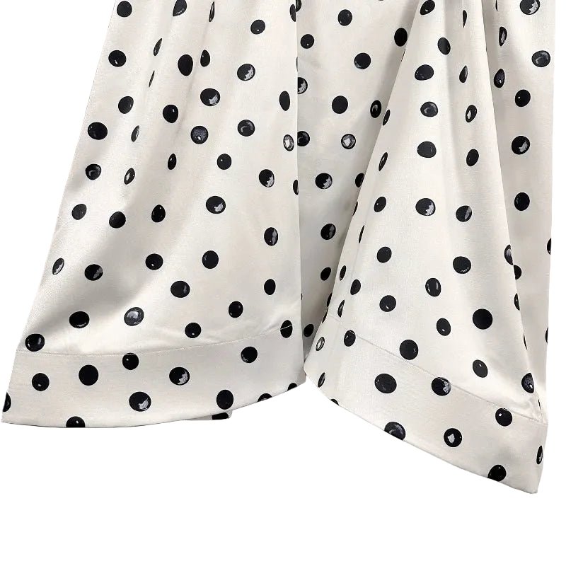 ÉLODIE Polka Dot Skirt - Lu Di Lusso