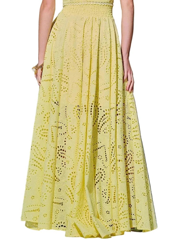 ELVÉNA Embroidered Skirt Set - Lu Di Lusso