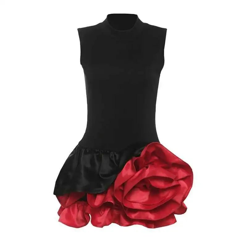 Ember mini dress with floral details - Lu Di Lusso