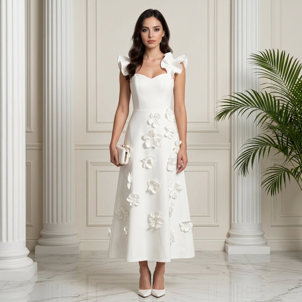 FLORÉNA Floral Maxi Dress - Lu Di Lusso