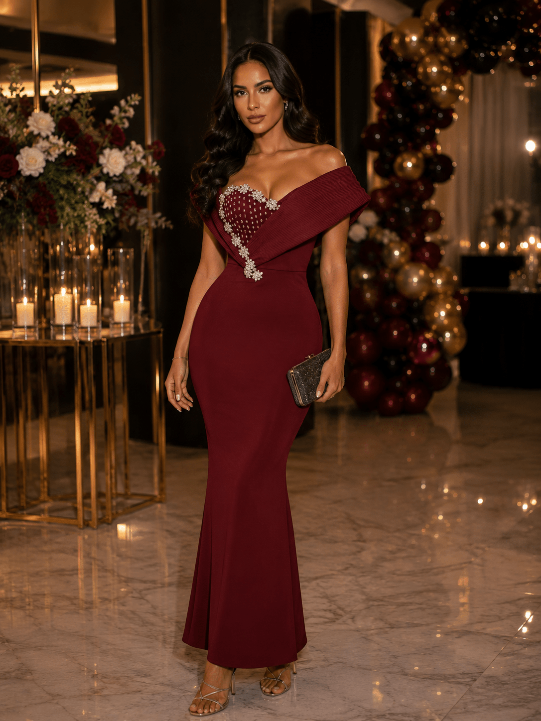 FUTAIM Diamond Evening Dress ✨ - Lu Di Lusso