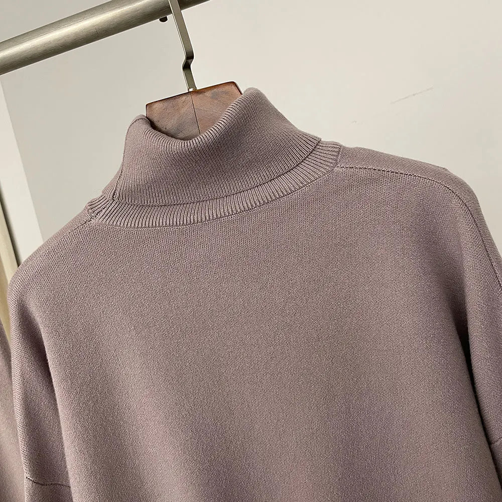 Ivlin Fox Fur Knitted Set – Real Fur Cuff Sweater & Pants Winter Outfit - Lu Di Lusso