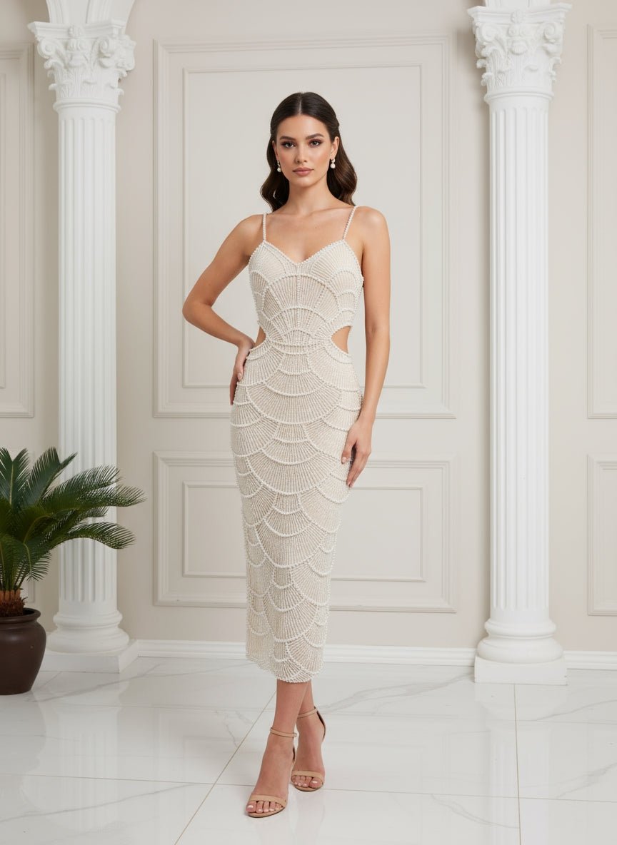 Ivory Pearl - A dreamy bridal dress adorned with pearls. - Lu Di Lusso