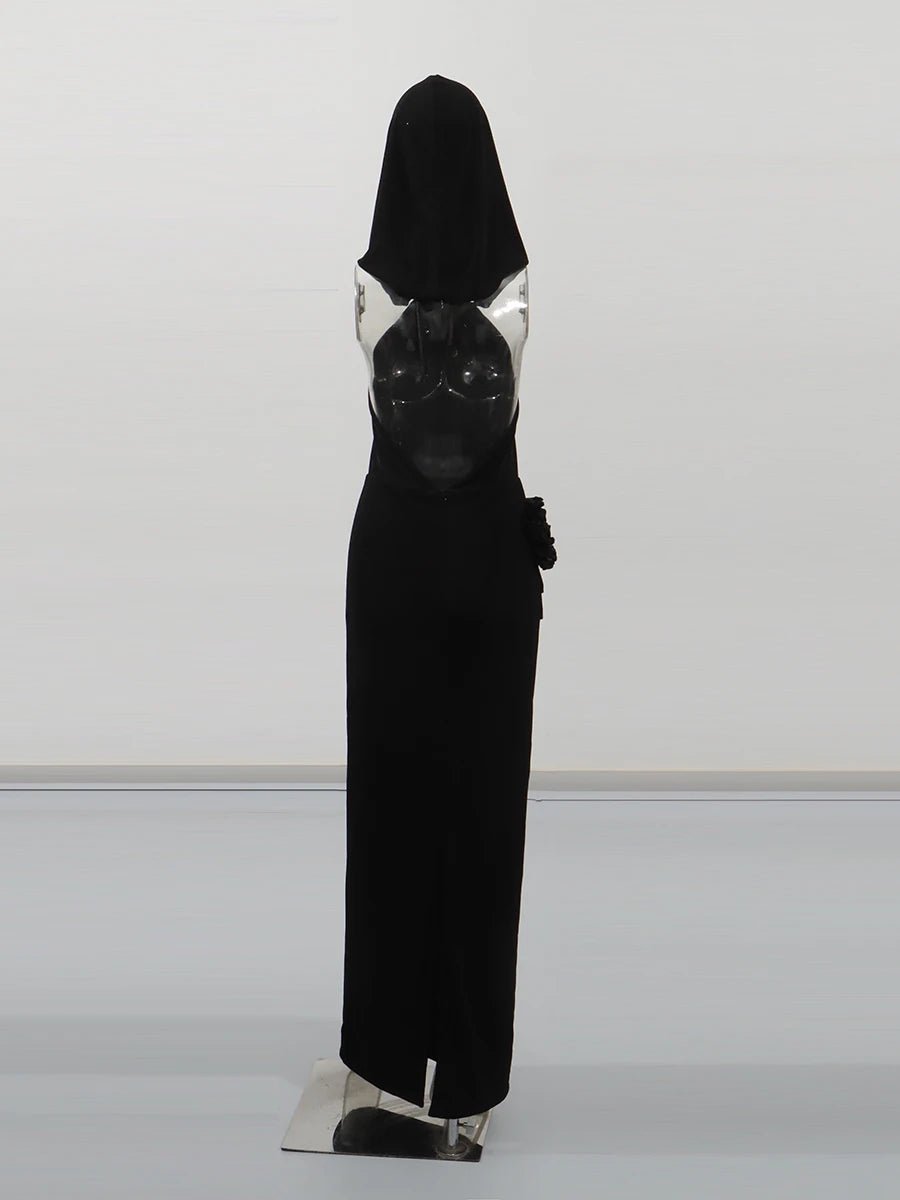 KAELIA Hooded Dress 🖤 - Lu Di Lusso