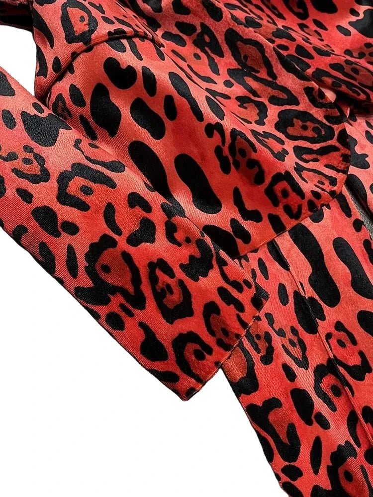 LEOPARA Leopard Velvet Suit - Lu Di Lusso