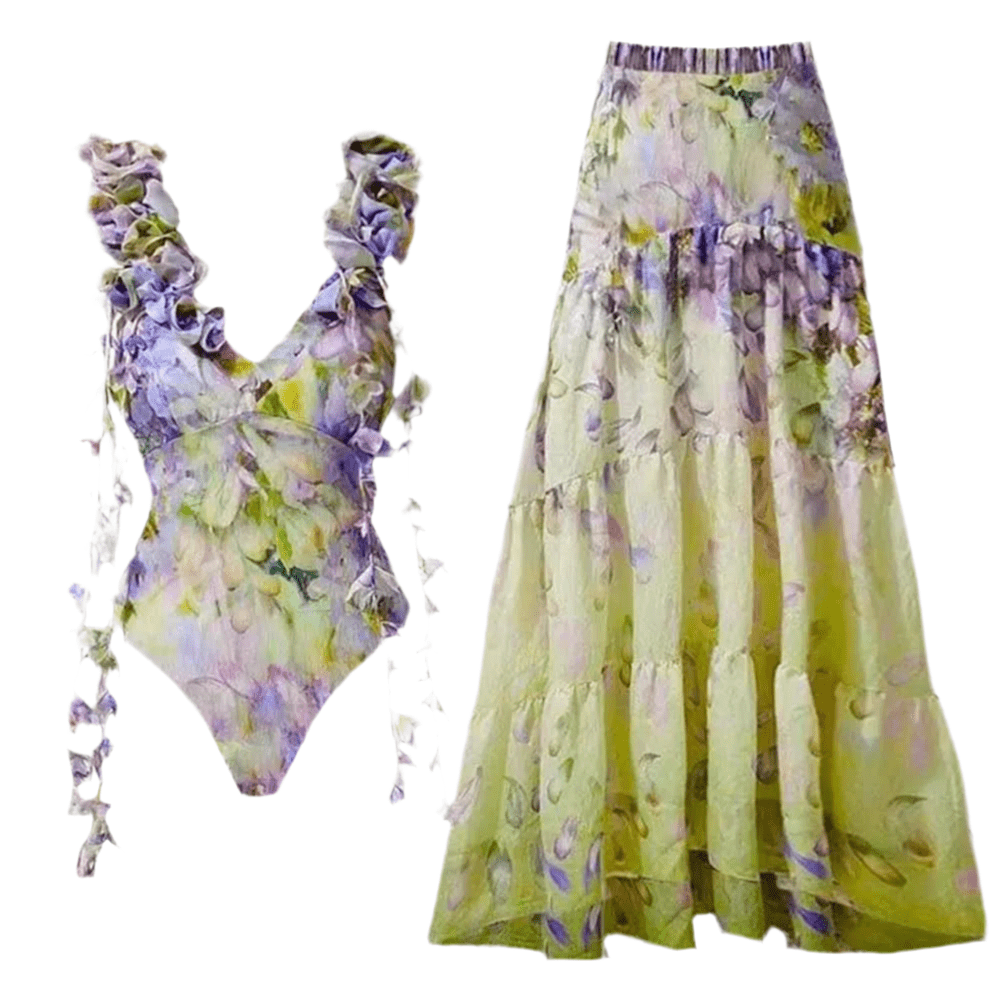 Lilac Petals - A romantic two - pieces set. - Lu Di Lusso