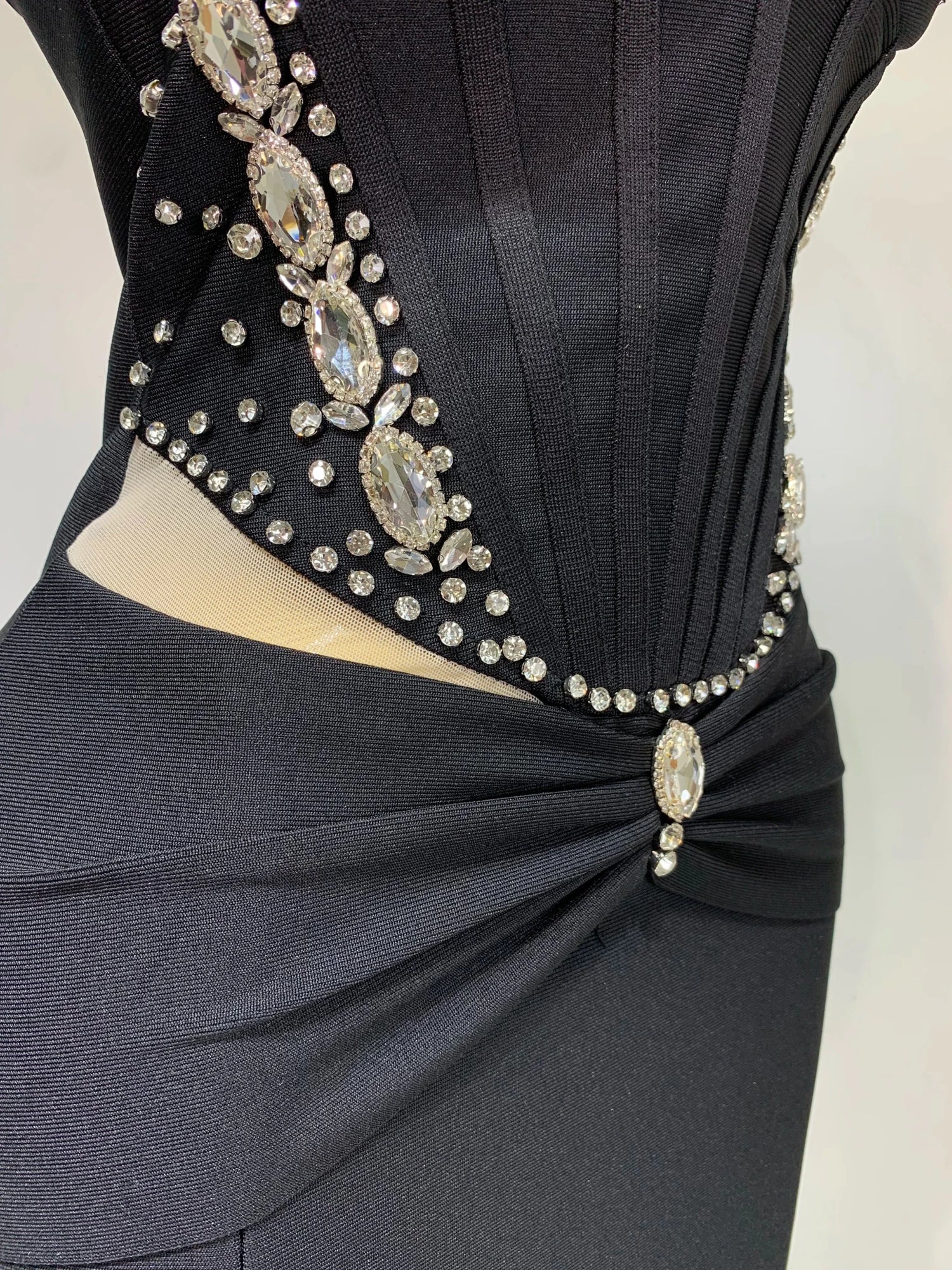 LOR Backless Bandage Evening Dress - Lu Di Lusso