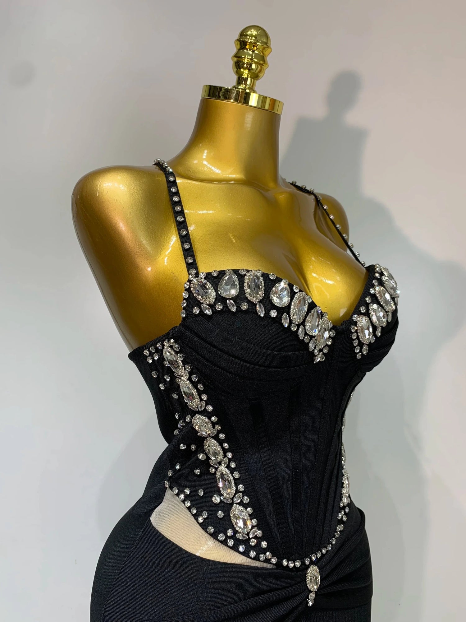 LOR Backless Bandage Evening Dress - Lu Di Lusso