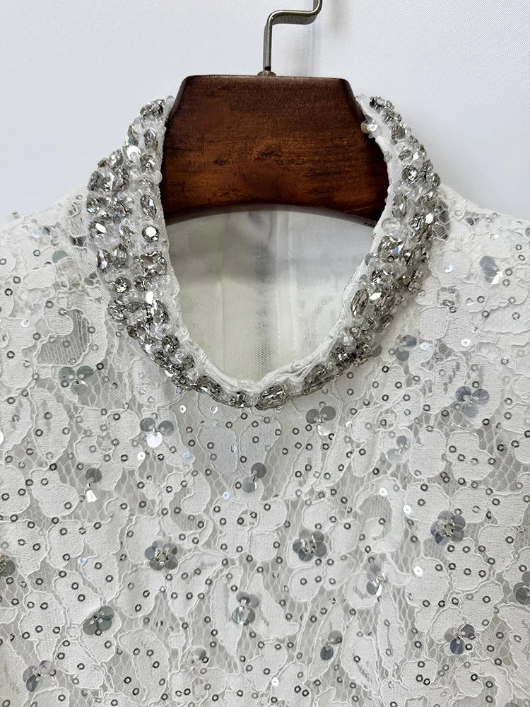 LUCÉLIA Lace Maxi Dress - Lu Di Lusso