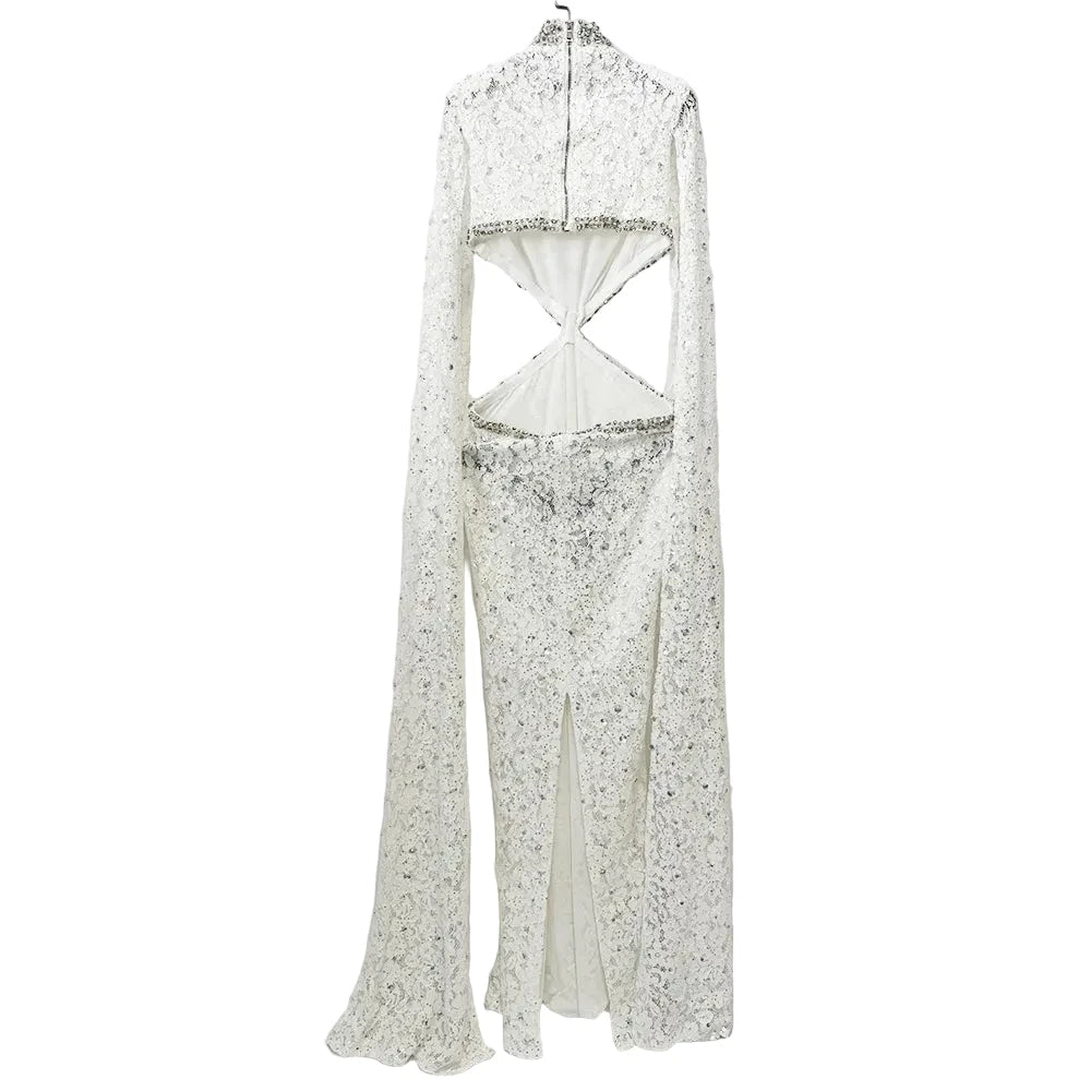 LUCÉLIA Lace Maxi Dress - Lu Di Lusso