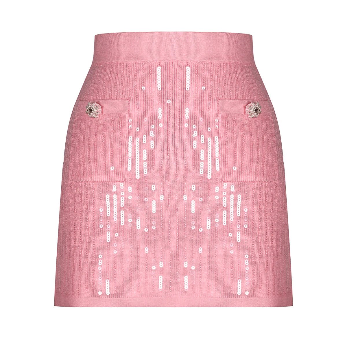 Lunivelle Sequin Knit Cardigan & Pencil Skirt Set - Lu Di Lusso