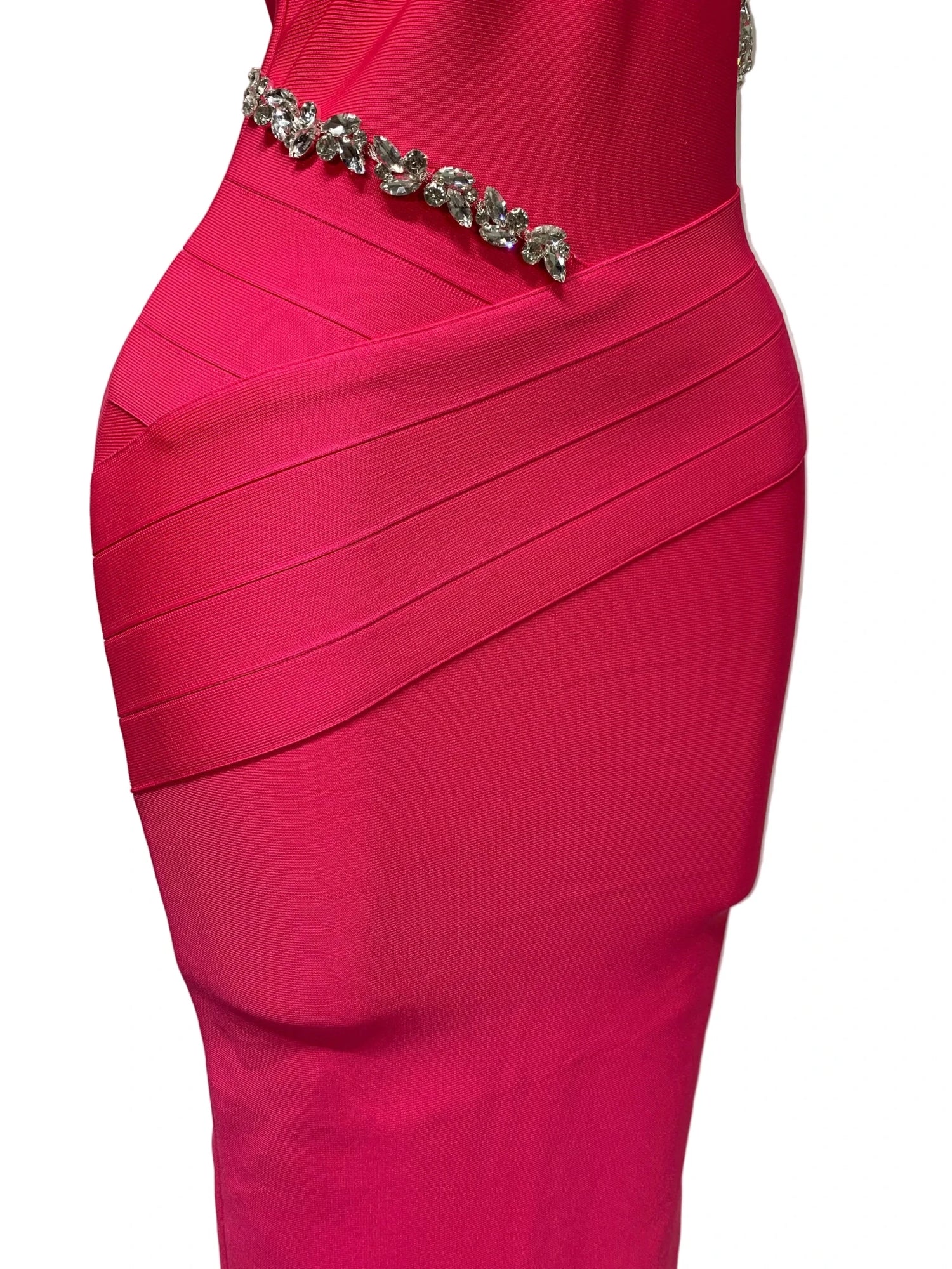 LUXÉRA Rhinestone Maxi Dress - Lu Di Lusso