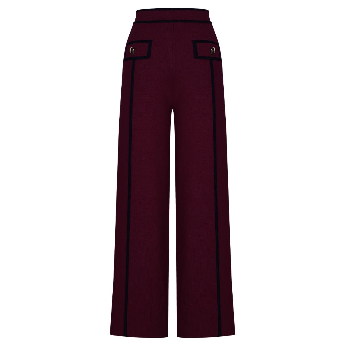 Marvière Knitted Patchwork Cardigan & Straight Pants Set - Lu Di Lusso