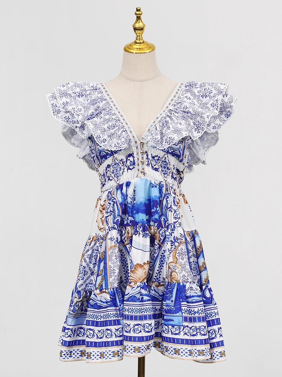 MIRELLE Vintage Mini Dress - Lu Di Lusso
