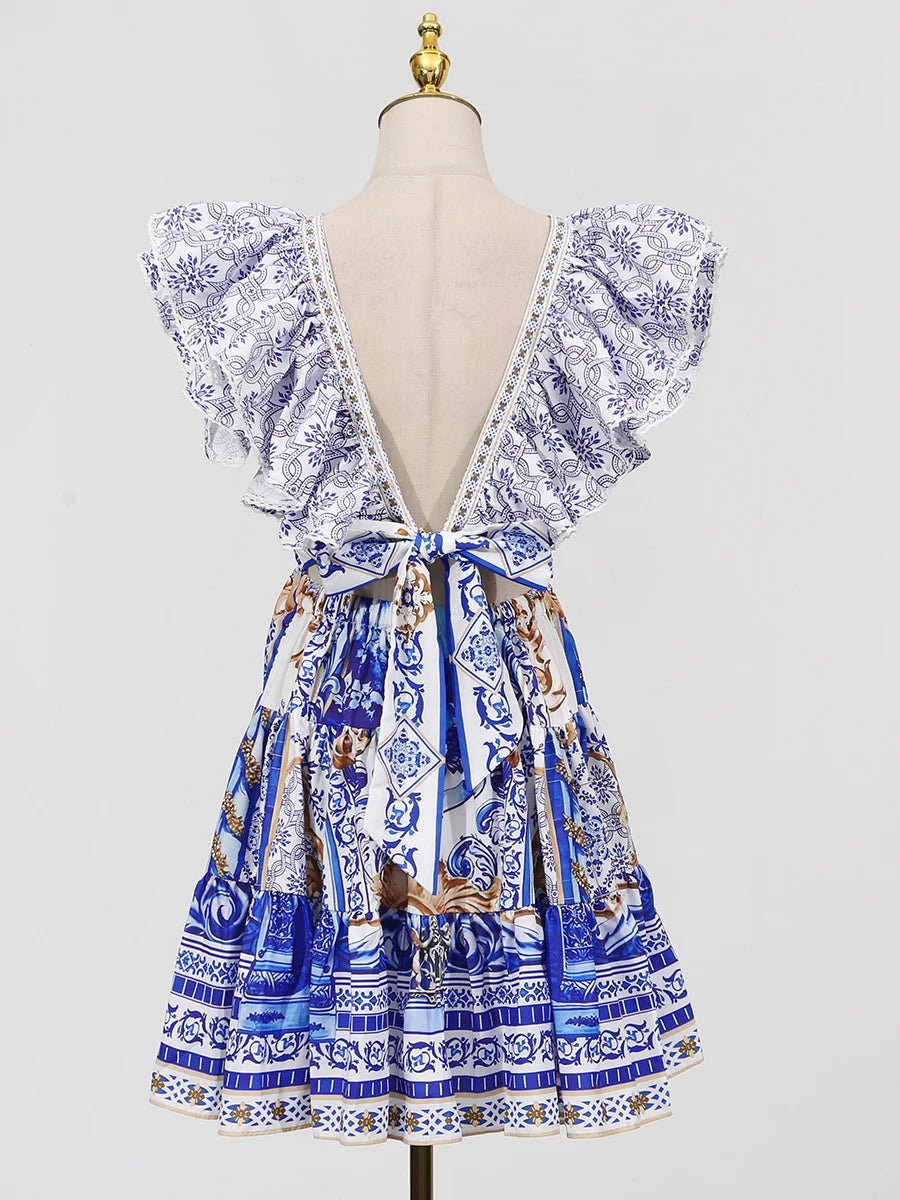 MIRELLE Vintage Mini Dress - Lu Di Lusso