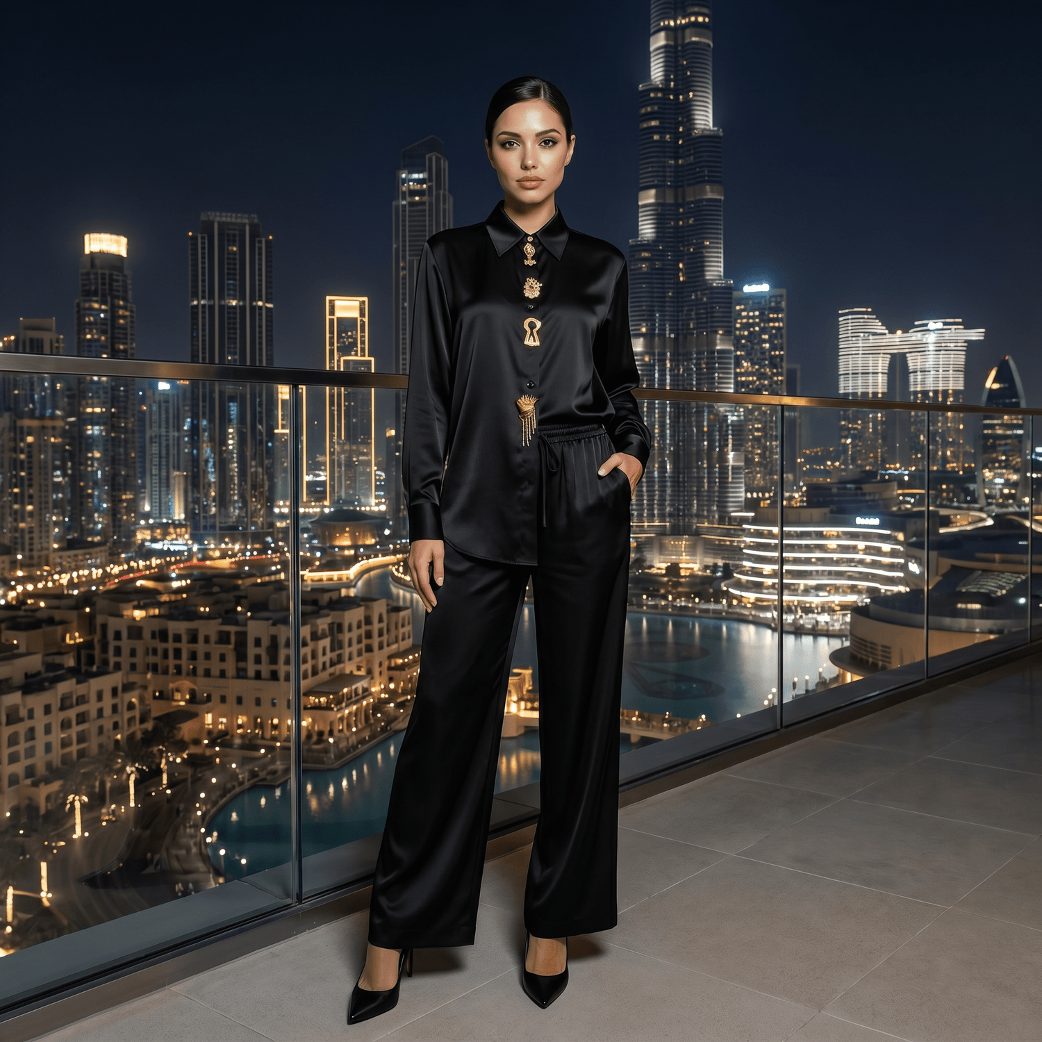 MONARA Chic Pants Set - Lu Di Lusso