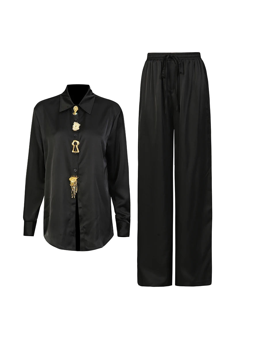 MONARA Chic Pants Set - Lu Di Lusso
