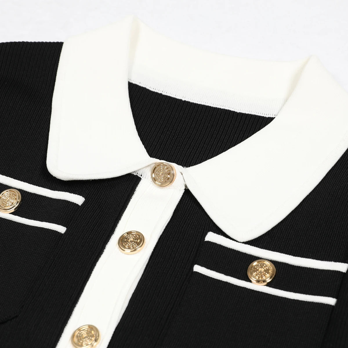 Novellea Color Block Slim Fit Knitted Dress - Lu Di Lusso