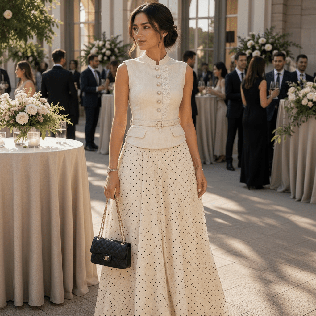 POLARIA Polka Dot Dress - Lu Di Lusso