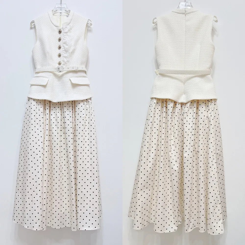 POLARIA Polka Dot Dress - Lu Di Lusso